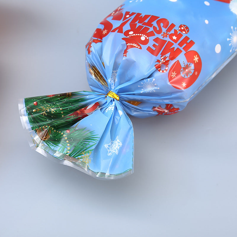 100pcs Merry Christmas theme printed opp biscuits candies bakery gift wrap bags 10.6*5.1 inches