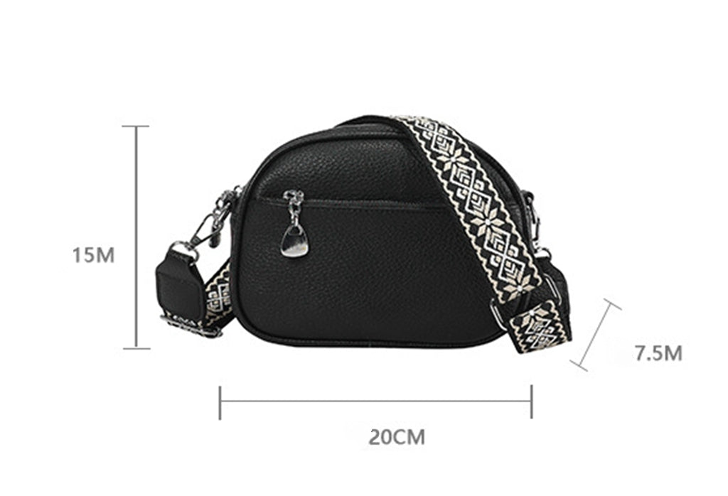 Pink Pu leather cross body shoulder bag purse for women teens