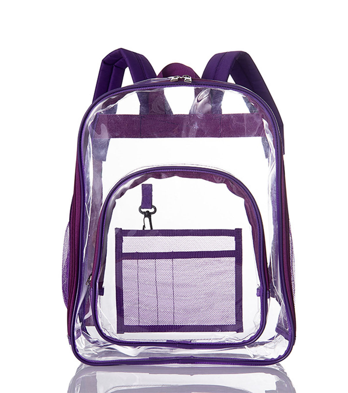 Approved stadium clear school bag heavy duty clear backpack for sports concerts, 0.4MM PVC